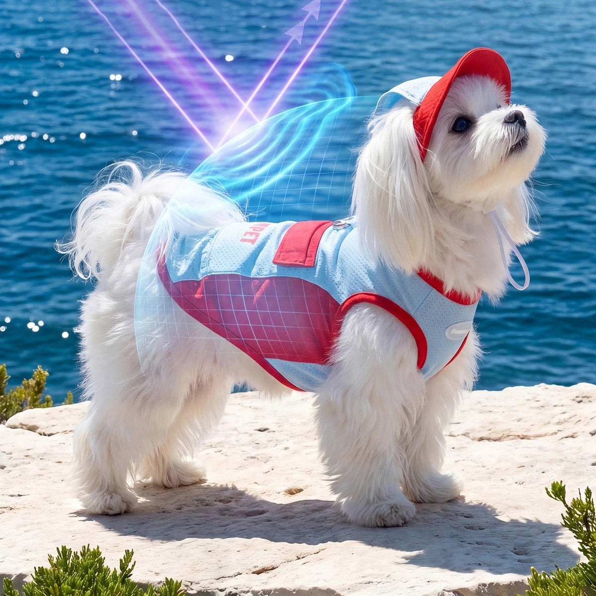 Mesh Hooded Pet Cooling Tank Top Pawnests