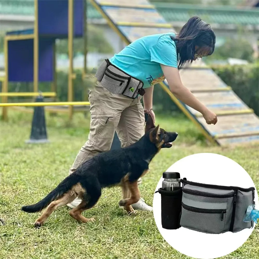 Reflective Outdoor Dog Training Waist Bag Pawnests