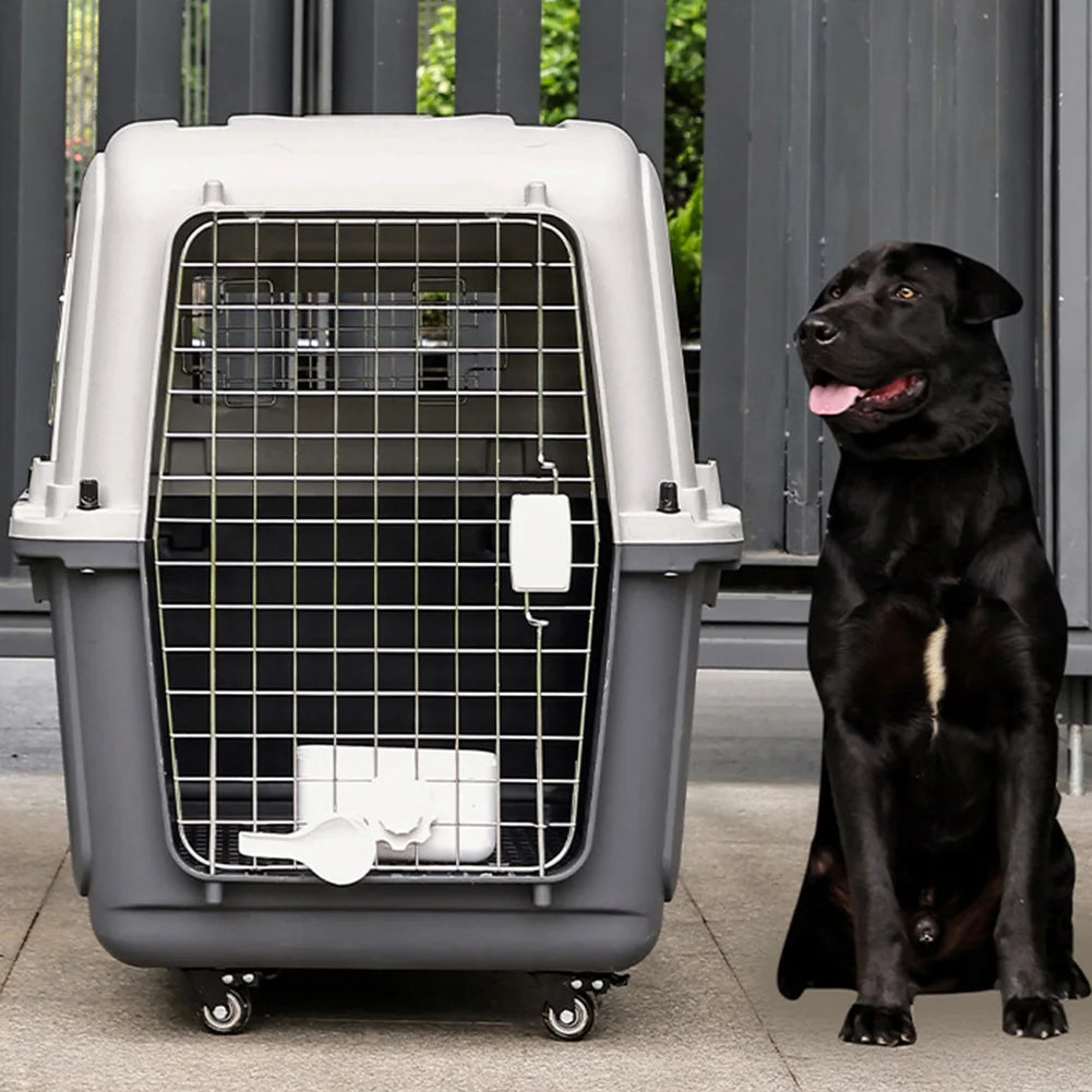 Heavy Dutyportable  Airline Travel  Carrier for pets Length 33in/Width 21.6in/Height 25.2in Pawnests