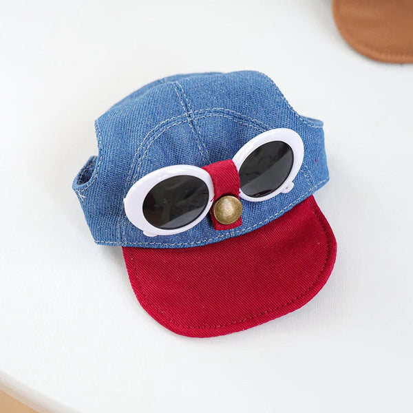 Trendy Pet Sun Hat & Sunglasses Set Pawnests