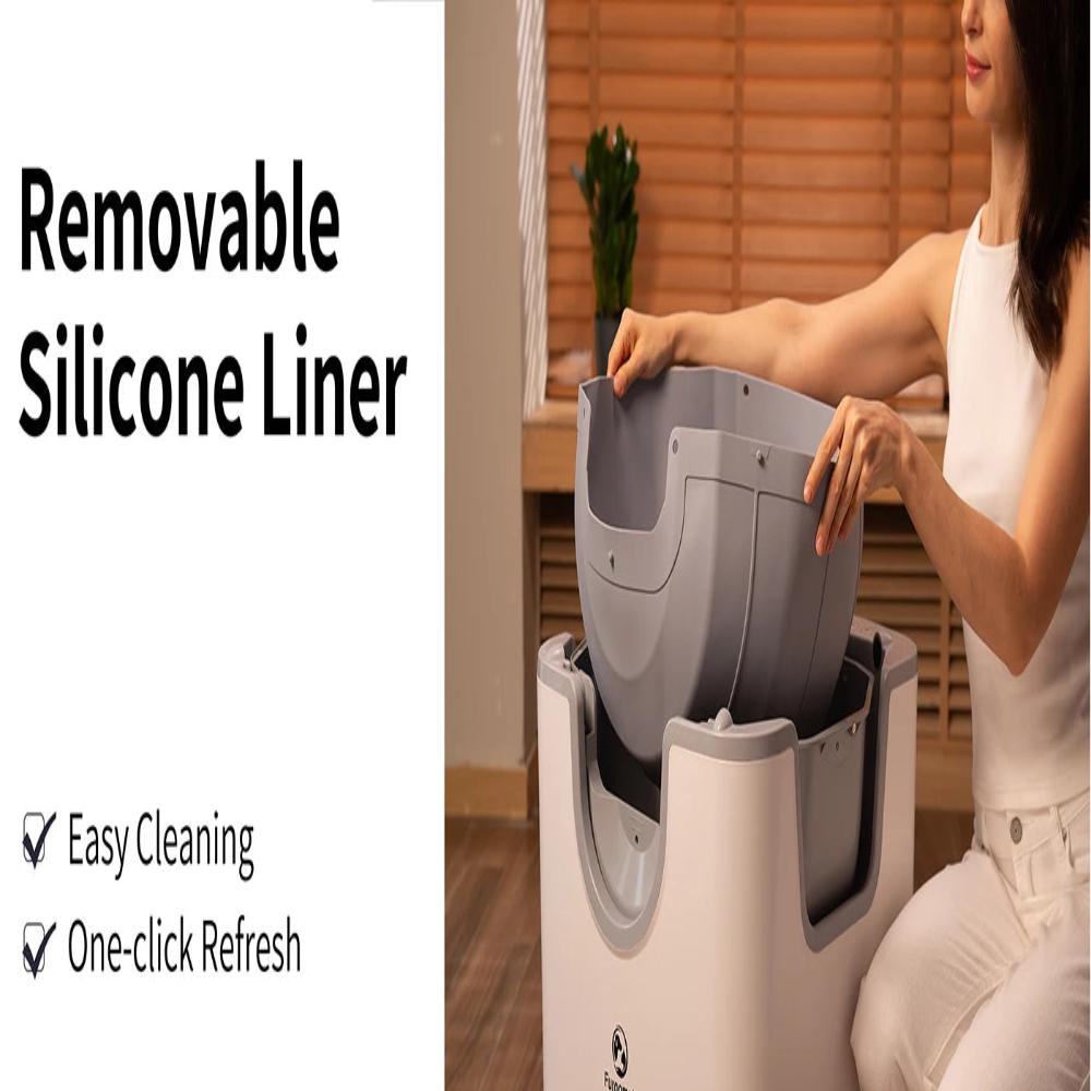 F6 Self-Cleaning Litter Box: An open-top, automatic, and safe solution for hassle-free odor control. Pawnests