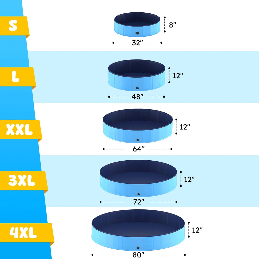 Portable Foldable Pet Pool Pawnests