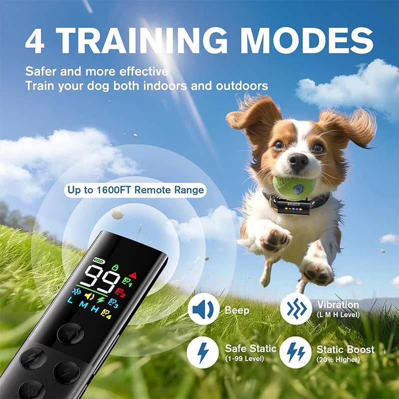ROJECO Smart Dog Training Collar (1600ft Range & Waterproof) Pawnests