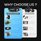Waterproof LED AirTag Dog CollarUSB Chargeable for Airtag no Airtag included Pawnests