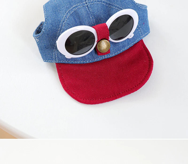 Trendy Pet Sun Hat & Sunglasses Set Pawnests