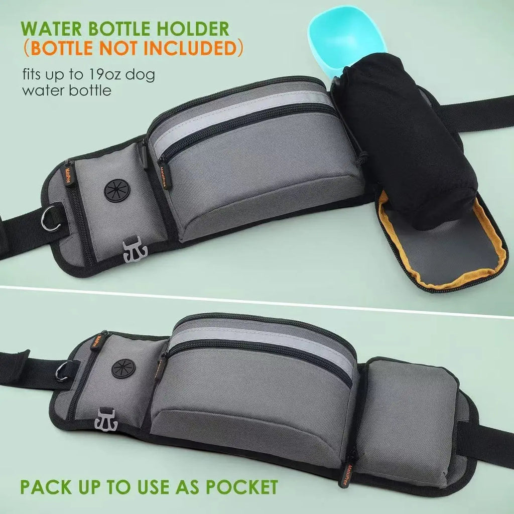 Reflective Outdoor Dog Training Waist Bag Pawnests