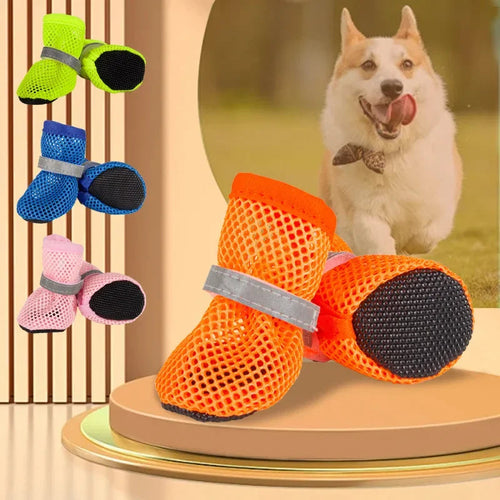 4pc Non-Slip Breathable Dog Boots Pawnests