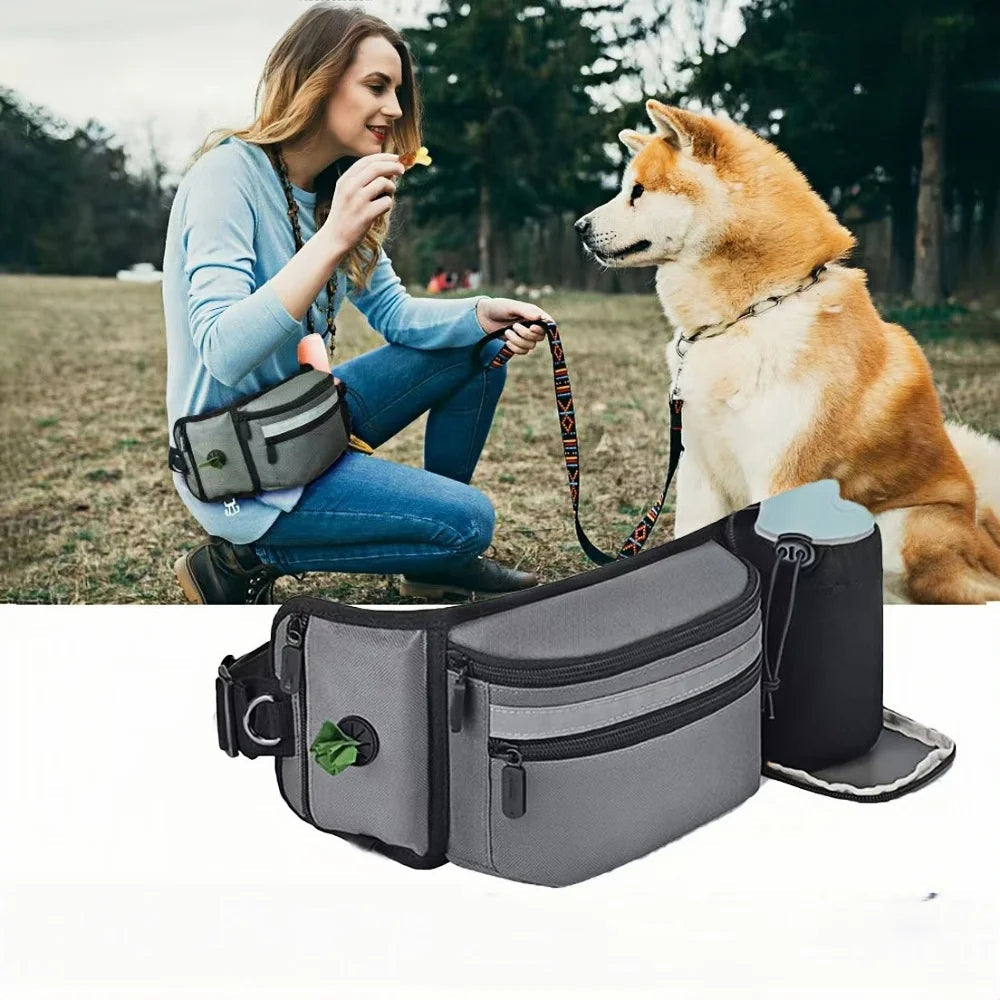 Reflective Outdoor Dog Training Waist Bag Pawnests
