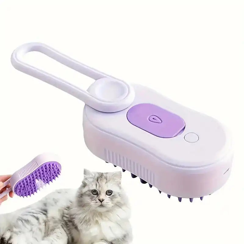 AeroBrush | 3-in-1 Foldable Steam Pet Brush Pawnests