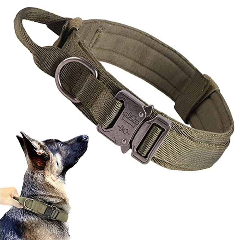 High quality Heavy-Duty Tactical Dog Collar & Leash S Pawnests