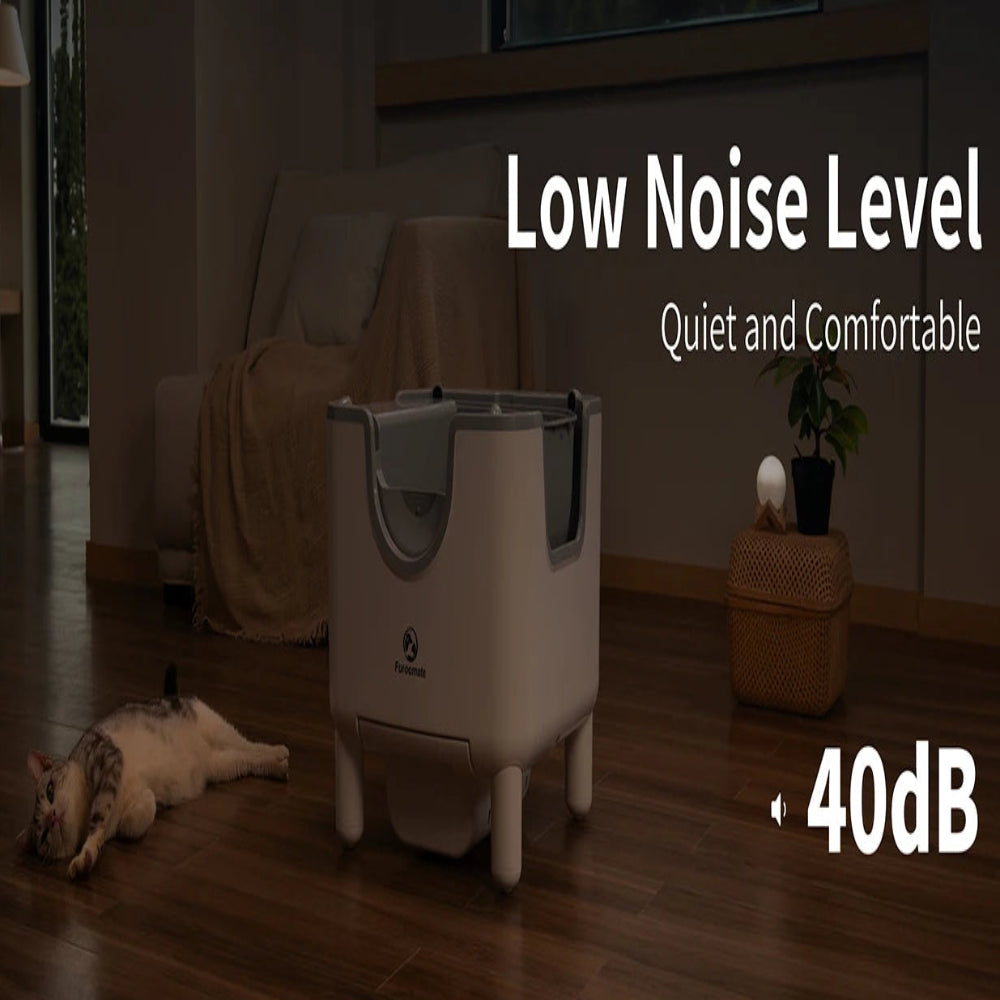 F6 Self-Cleaning Litter Box: An open-top, automatic, and safe solution for hassle-free odor control. Pawnests