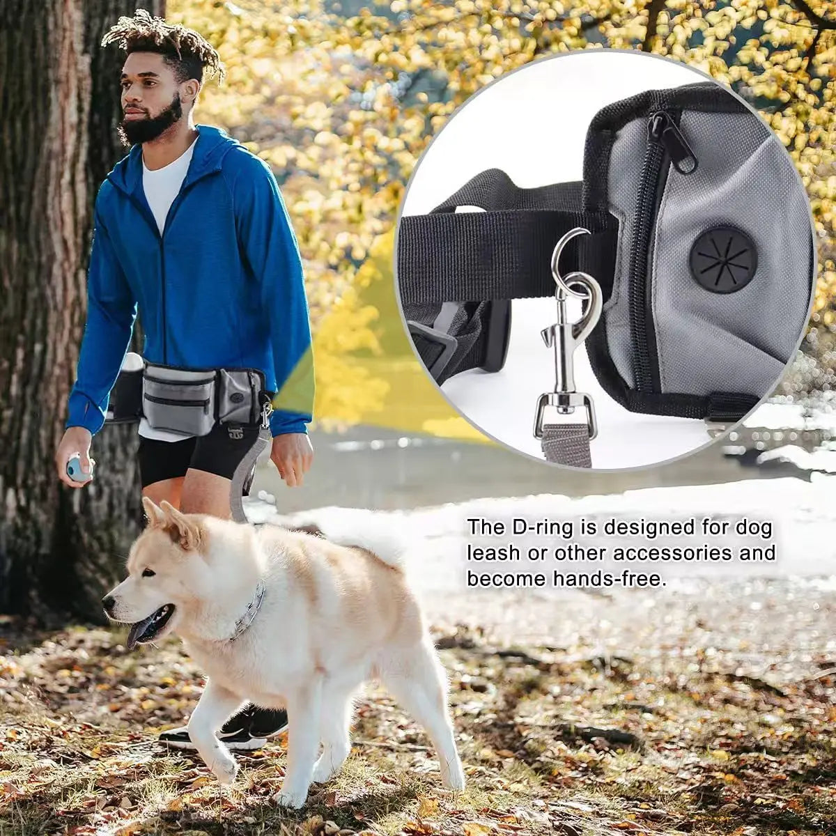 Reflective Outdoor Dog Training Waist Bag Pawnests