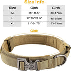 High quality Heavy-Duty Tactical Dog Collar & Leash S Pawnests