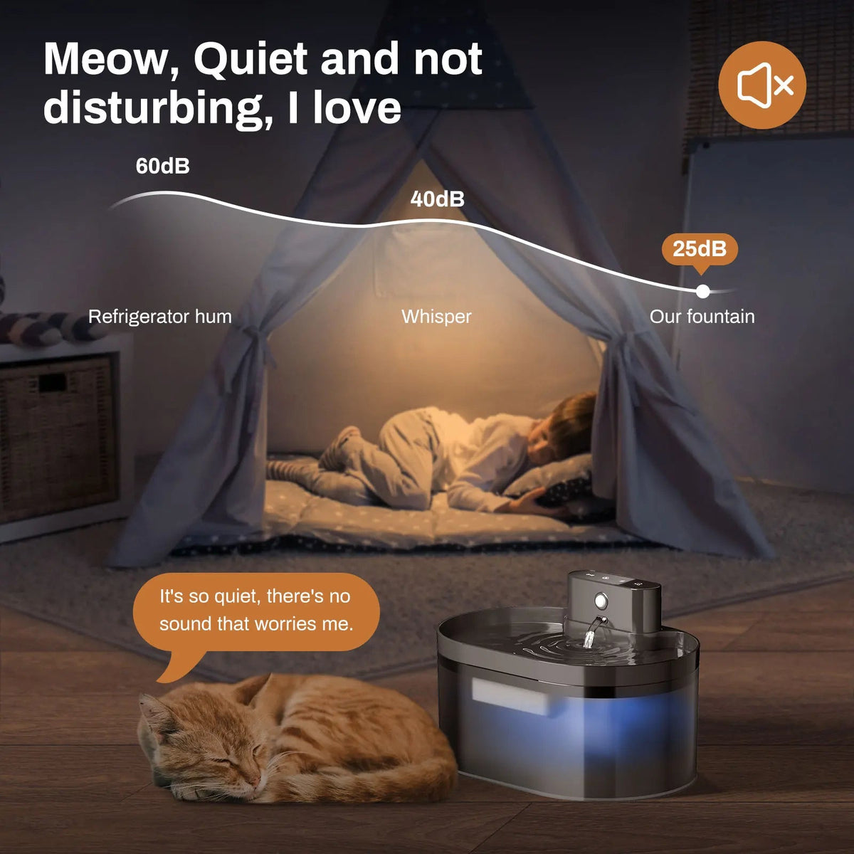 2.2L Silent Automatic Pet Water Fountain Pawnests