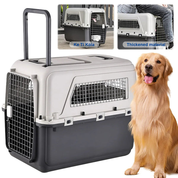 Heavy Dutyportable  Airline Travel  Carrier for pets Length 33in/Width 21.6in/Height 25.2in Pawnests
