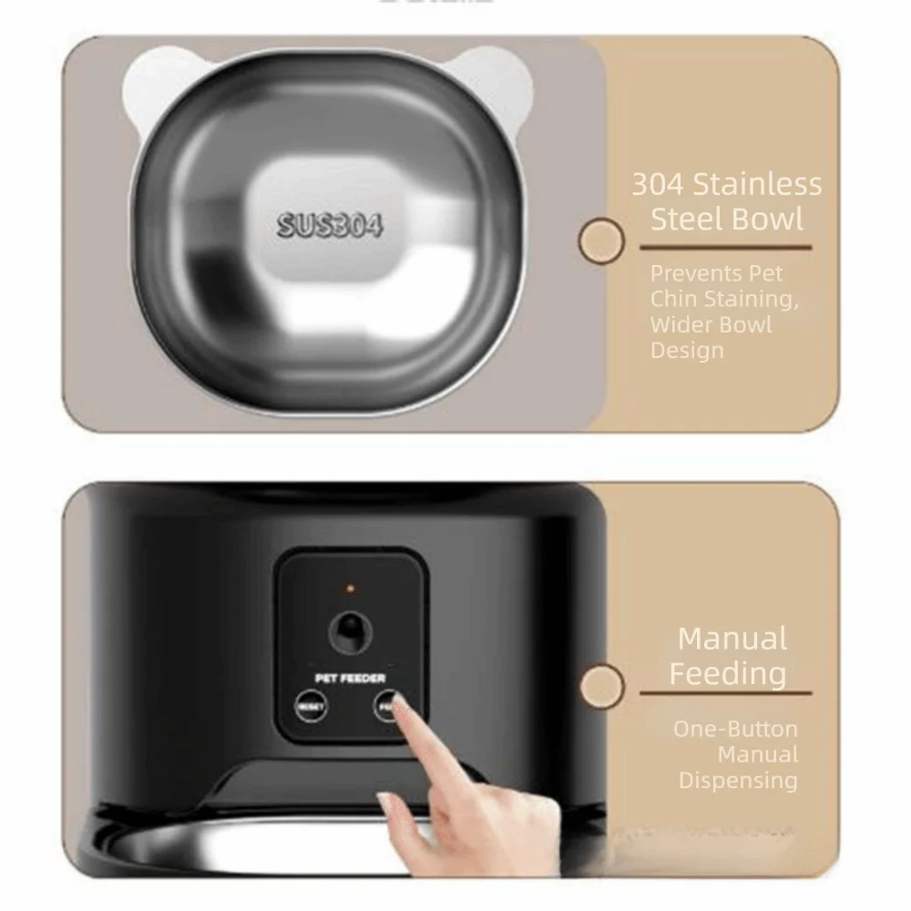 Smart Large-Capacity Automatic Pet Feeder Pawnests