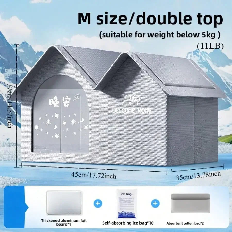 All-Season Pet Cooling Ice House Pawnests