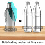 Foldable dog water bottle collapsed for travel — Pawnests