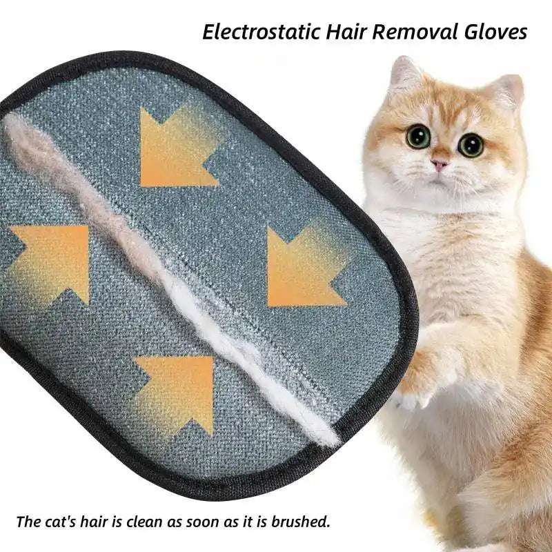 2-in-1 Electrostatic Grooming Glove Pawnests