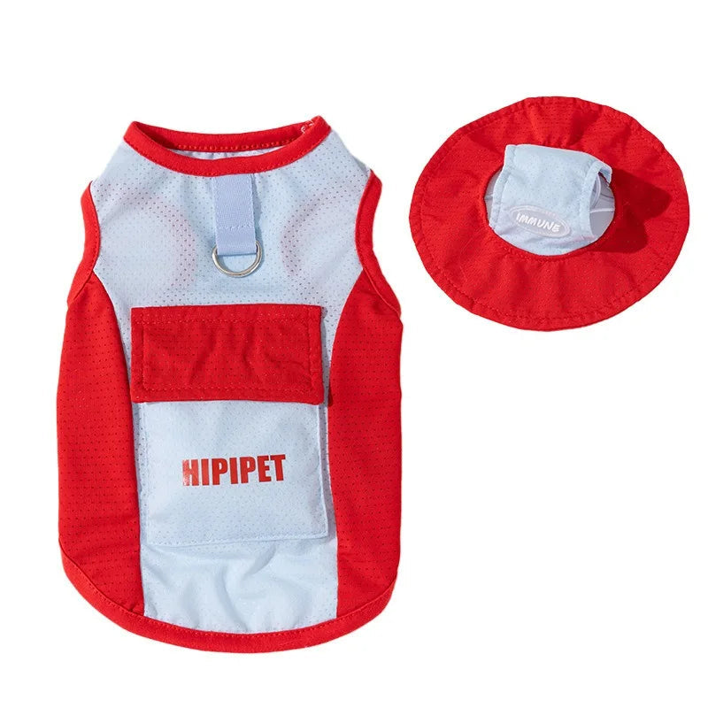 Mesh Hooded Pet Cooling Tank Top Pawnests