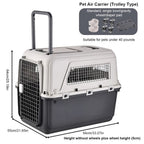 Heavy Dutyportable  Airline Travel  Carrier for pets Length 33in/Width 21.6in/Height 25.2in Pawnests