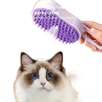 AeroBrush 3-in-1 foldable steam pet brush on white background