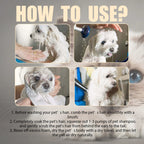 Clean happy dog after bath with anti-flea shampoo | Pawnests
