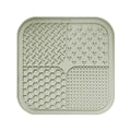 Sage green silicone lick mat with four textured zones — Sage Green | Pawnests