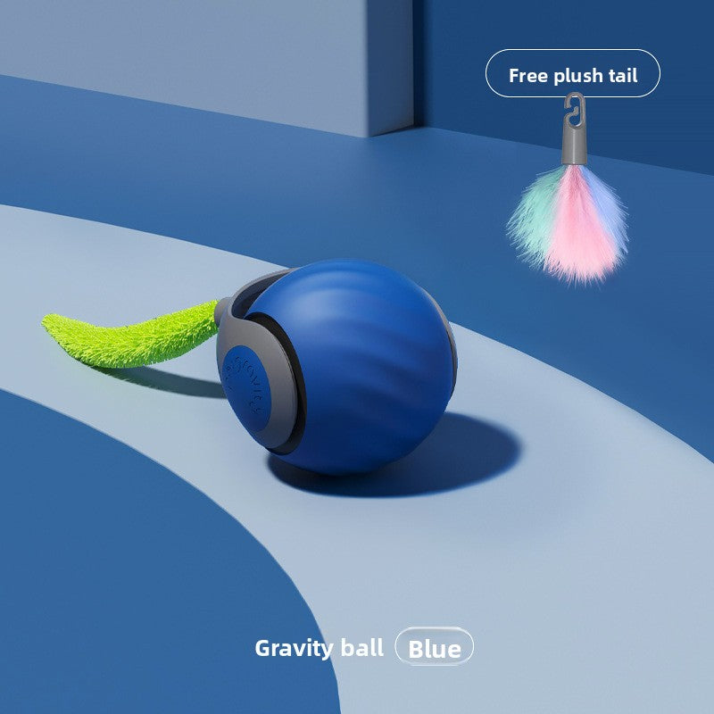 Chug ball cat toy color options orange and blue | Pawnests