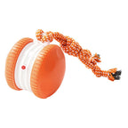 Dog chasing ball launched by automatic pet toy | Pawnests