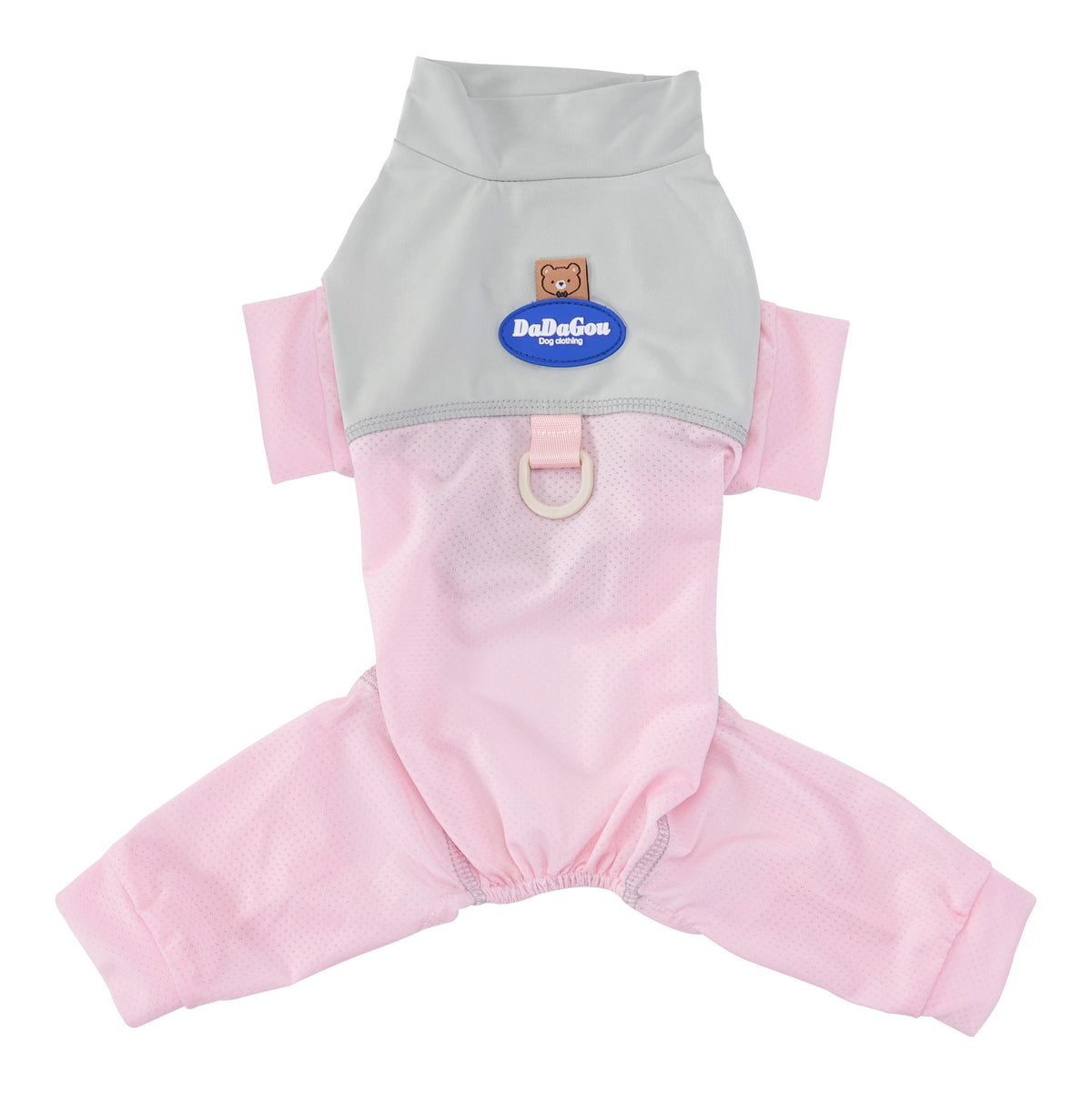 Pet mesh suit close-up showing open-weave breathable fabric | Pawnests