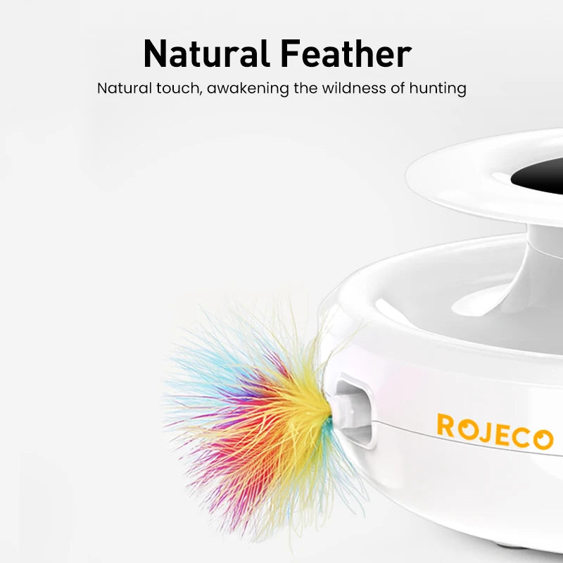 ROJECO smart cat toy replaceable feather and ball attachments | Pawnests