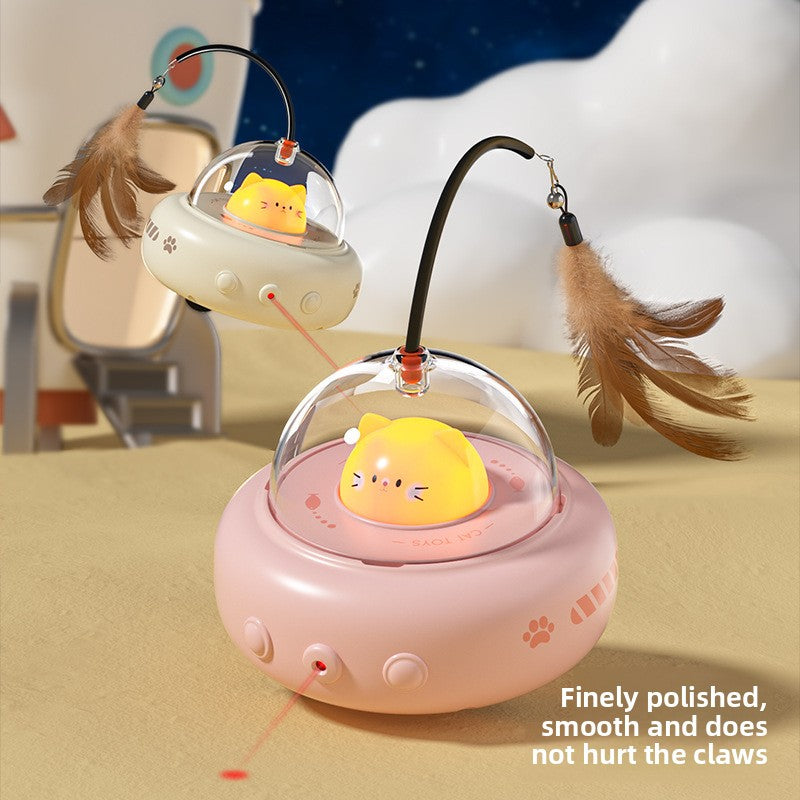 Smart sensor cat toy in milk coffee color | Pawnests