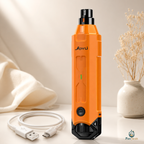 Orange pet nail grinder with 'Joyou' branding on a light background
