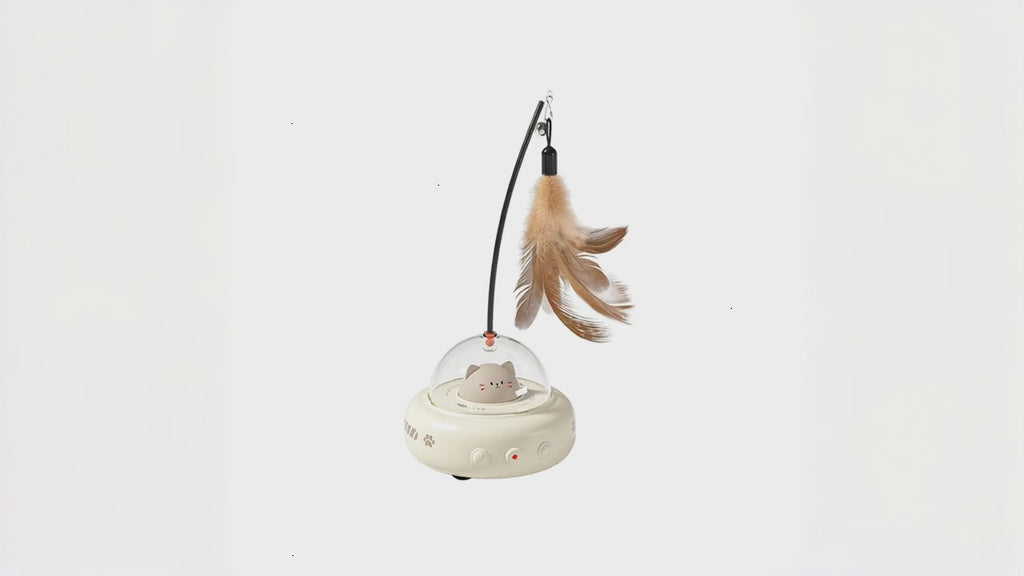 Smart Sensor Cat Toy | Automatic Feather & Laser Play