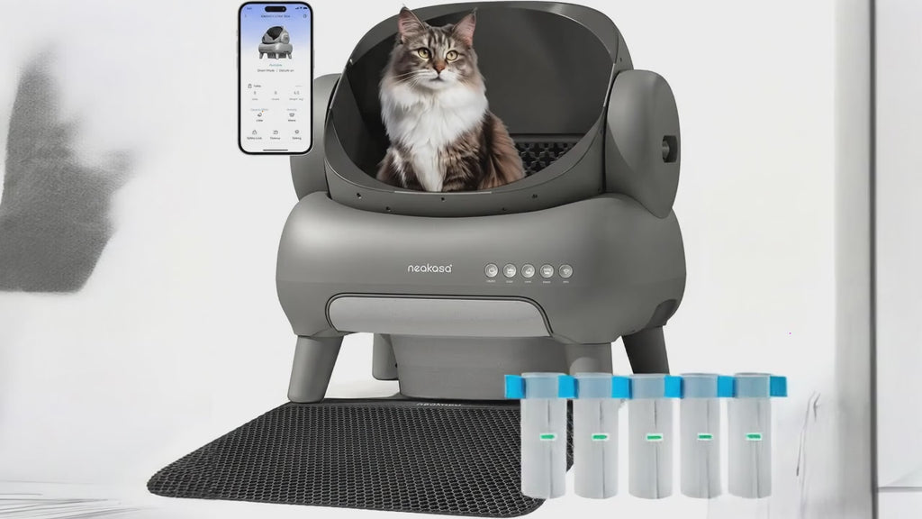 M1 Plus automatisches Katzentoiletten-Bundle – Smarte App, Geruchskontrolle & Mehrkatzen-Unterstützung